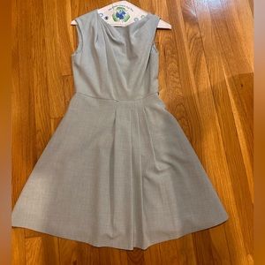 Grey Calvin Klein pleated dress. Size 4P. In great condition